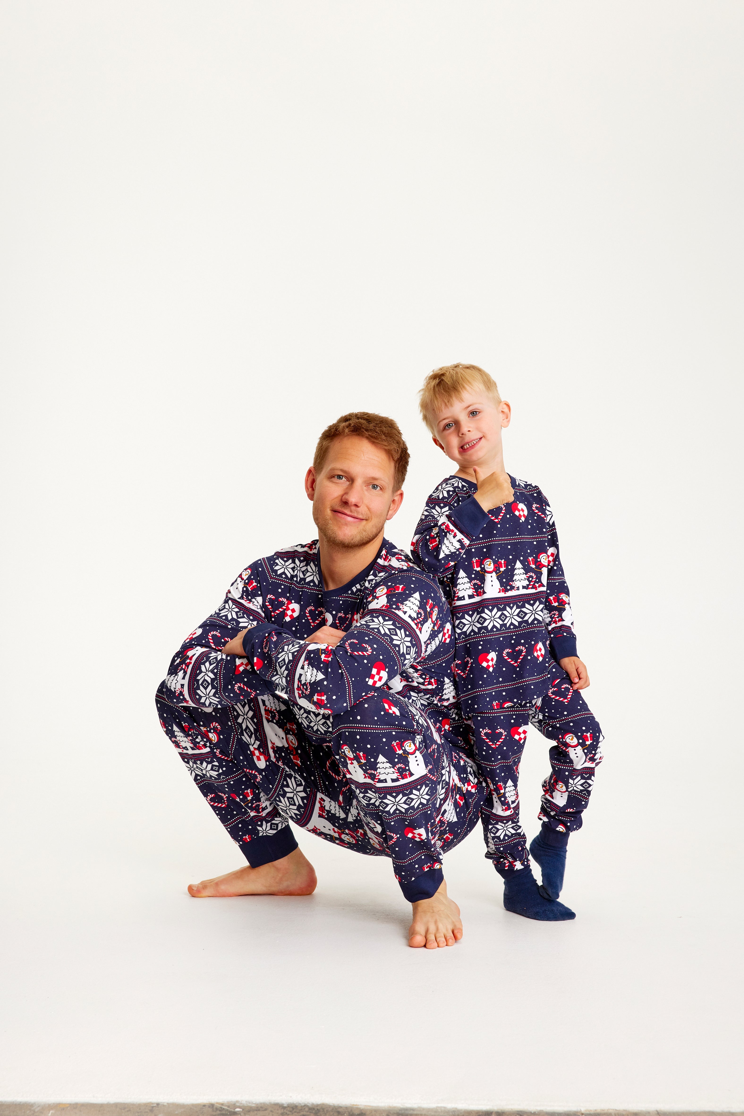 Christmas heart Pajamas navy - Women.